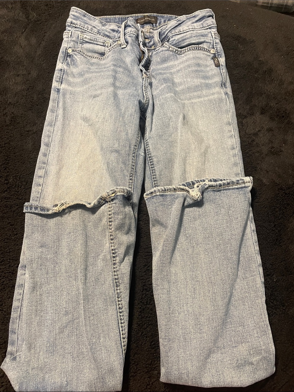 Silver Jeans Light Blue Boot Cut Jeans w28/L31 a few snags see pics